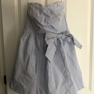 Womens Lilly Pulitzer Seersucker Strapless Dress